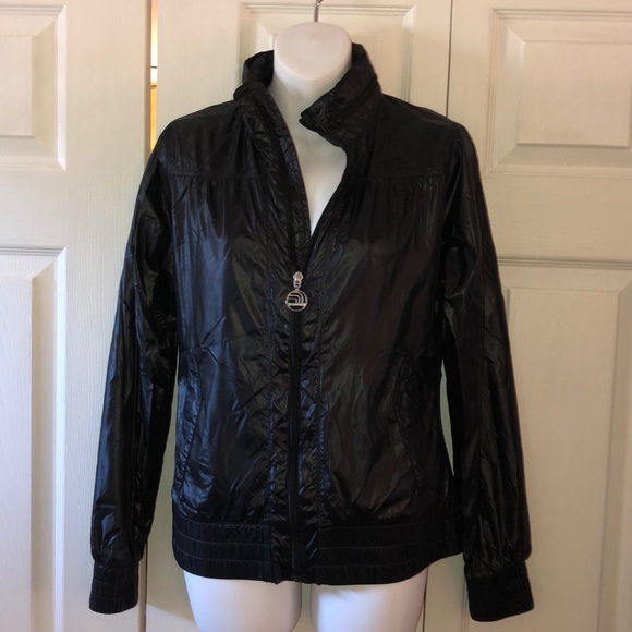 The North Face Jackets & Blazers - The North Face Shiny Black Jacket W/ Hood size S